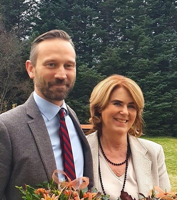 Einar Þorsteinsson borgarstjóri og nýr formaður stjórnar SSH og Regína Ásvaldsdóttir bæjarstjóri Mosfellsbæjar